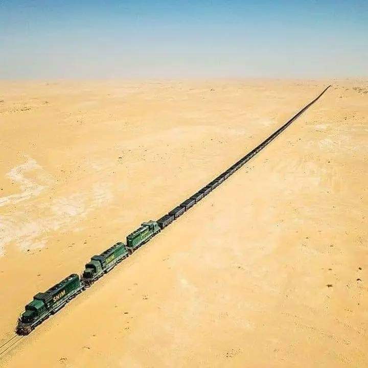 Uno De Los Trenes Mas Largos Del Mundo Es El Que Se Encuentra En Mauritania
