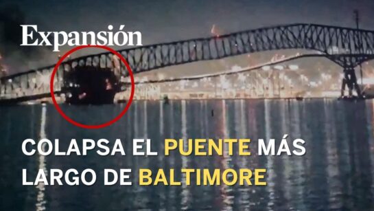 El puente de Baltimore colapsa al ser arrollado por un buque mercante. 18 El Puente De Baltimore Colapsa Al Ser Arrollado Por Un Buque Mercante