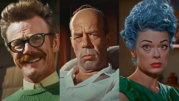 Futurama Y Los Simpson Como Series De Los Anos 50 Segun La Ia