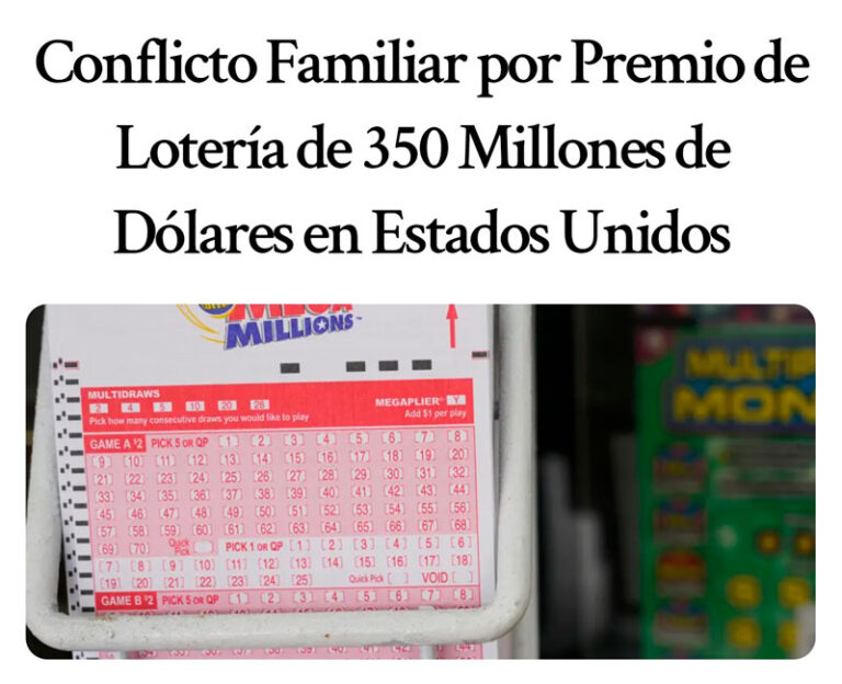 Un Hombre Es Denunciado Por Su Familia Al No Compartir Un Premio De Loteria De 350 Millones De Dolares