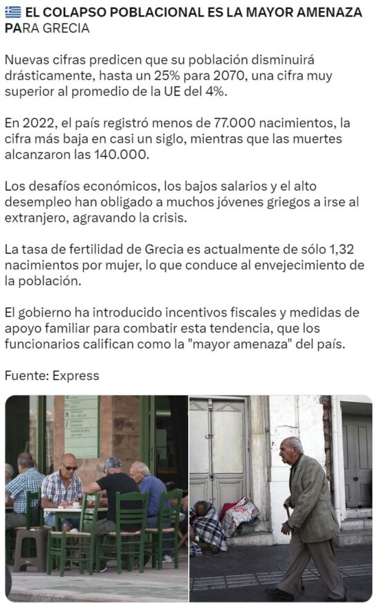 En Grecia Mueren El Doble De Personas De Las Que Nacen