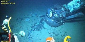 Un Par De Videos Del Submarino Titan En El Fondo Del Oceano
