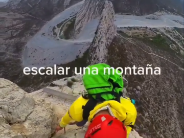 Hermosa Reflexion De Un Alpinista
