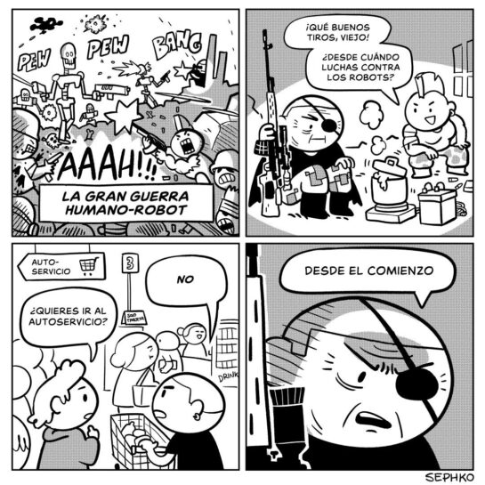 La gran guerra humano-robot!! 9 La Gran Guerra Humano Robot