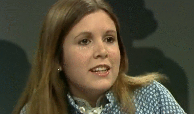 Carrie Fischer, Star Wars, French TV, 1977.