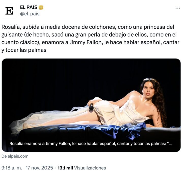 ROSALÍA canta La Perla en DIRECTO en el programa de JIMMY FALLON 3 Captura de pantalla 2025 11 17 a las 10.55.481