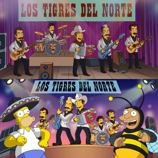 Los Tigres del Norte presentarán “El Corrido de Pedro y Homero” este domingo en el nuevo episodio de Los Simpsons en FOX. 3 605124903 1192244543111135 5869994964922496253 n