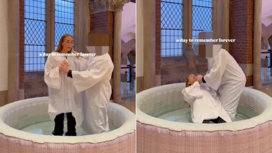 Lily Philips, que tuvo relaciones sexuales con 1.113 hombres en 12 horas, se convierte a Cristo y se bautiza. 1 asdasdasdsd