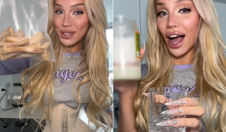 Una influencer se ha quitado las costillas para estar más delgada, hace un caldo con ellas y se lo bebe..